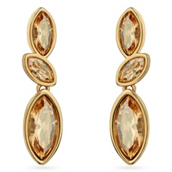 Серьги Эдем (кристаллы SW шампань; покрытие золото), Есть комплект