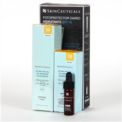 SkinCeuticals Ultra Facial UV Defense SPF 50 30 ml PACK Regalo envase de 15 ml y C E Ferulic serum 4 ml