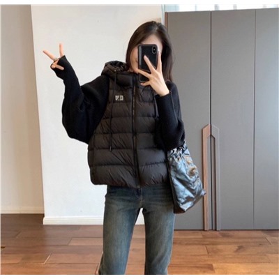 Женская куртка с вязаными рукавами (2 цвета) Кельвин Кляй*н