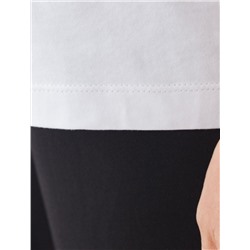 Футболка с принтом свободная эластичная из премиального хлопка