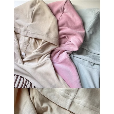 Бархатный спортивный костюм для девочек