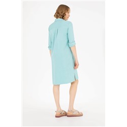 Kadın Mint Dokuma Elbise