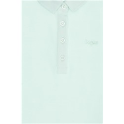 Kız Çocuk Su Yeşili Basic Polo Yaka Tişört