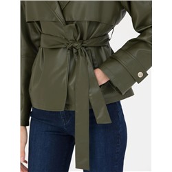 Kahverengi Regular Fit Deri Ceket