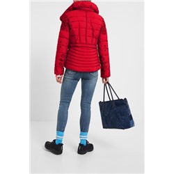 Chaqueta acolchada cuello tortuga