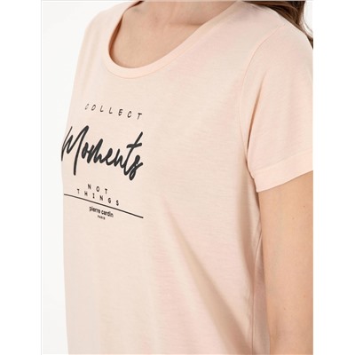 Bej Kısakollu Kapri Pijama Takımı