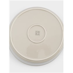 Форма для запекания, 23 см, керамика, круглая, молочно-бежевая, Baker