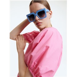 Baumwollkleid mit Rüschen