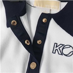 Женский свитер с лацканами контрастного цвета и короткими рукавами М КОР*С