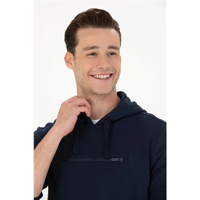 Erkek Lacivert Sweatshirt