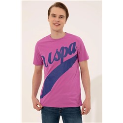 Erkek Menekşe Bisiklet Yaka Tişört