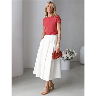Юбка-миди  свободного силуэта