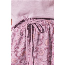 Pantalón corto  estampado rosa
