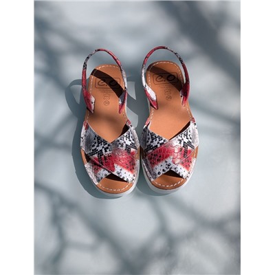 КОМБО AVARCA MENORQUINA · 4393 · rojo + PELLE Kadrya blanco АКЦИЯ