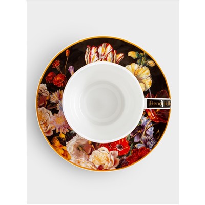 Чашка с блюдцем, 250 мл, Натюрморт с тюльпаном, Х. Рейкерс