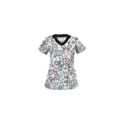 UA Garden of Wonder Royal Scrub Top