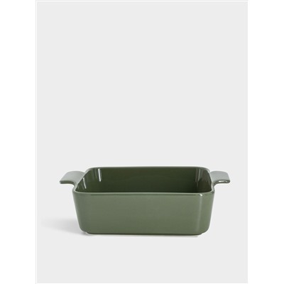 Форма для запекания, 24 см,  фарфор P, квадратная, серо-зеленая, Indulgence