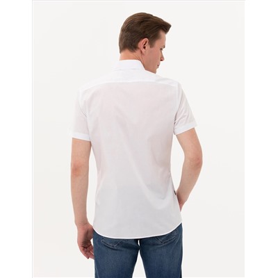 Lacivert Ex. Slim Fit Kısa Kollu Gömlek