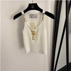 Трикотажный женский топ с украшениями (2 цвета) Шиапарелл*и