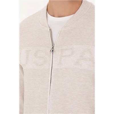 Erkek Taş Melanj Triko Hırka