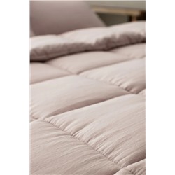 Mona Tek Kişilik Comforter Set - Pudra