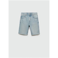 Bermudas vaqueras rectas