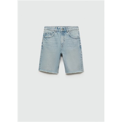 Bermudas vaqueras rectas