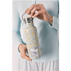 Botella acero inoxidable flores Snoopy