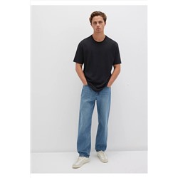Mavi Siyah Basic Tişört Loose Fit / Bol Rahat Kesim 066249-900