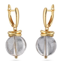 Серьги Терра (волосатик 11мм; покрытие золото), Есть комплект