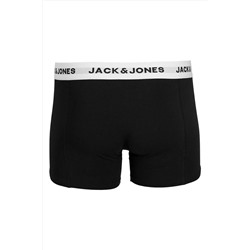 Jack & Jones Erkek Logolu Beli Lastikli 5'li Boxer Paketi - Solid