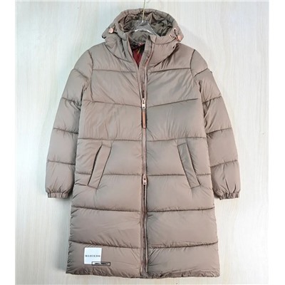 Женское  повседневное хлопковое пальто/куртка средней длины с капюшоном