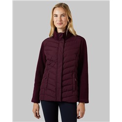 WOMEN'S MIXED MEDIA CHEVRON JACKET