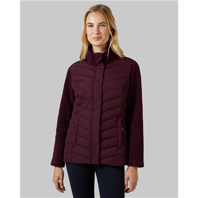 WOMEN'S MIXED MEDIA CHEVRON JACKET