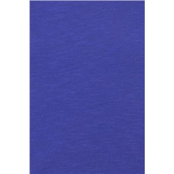 Kadın Mavi Bisiklet Yaka Crop Tişört