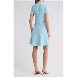 Short Sleeve Hopsack Weave Dress Tommy Hilfiger