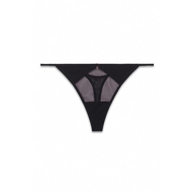 Tanga tul microfibra negro