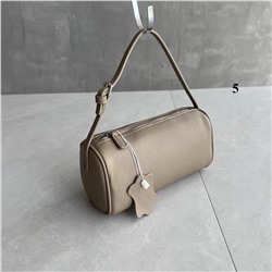 Маленькая женская сумка-тубус из натуральной кожи