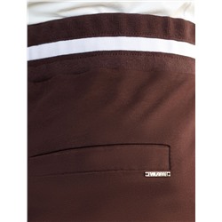 Брюки прямые со стрелками из премиального футера двухнитки с эластаном