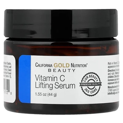California Gold Nutrition, Vitamin C Lifting Serum, Enhanced Brightening Gel Serum, 1.55 oz (44 g)