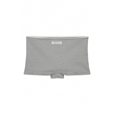 Braga boxer sin costuras canalé gris