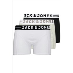 Jack & Jones Jack Jones Sense Trunks 3-pack Noos Erkek Siyah3 Boxer 12081832-99