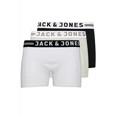 Jack & Jones Jack Jones Sense Trunks 3-pack Noos Erkek Siyah3 Boxer 12081832-99