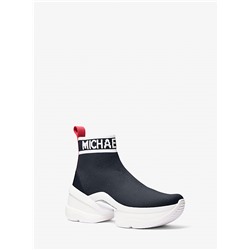 Michael Kors Outlet Olympia Stretch Knit Boot