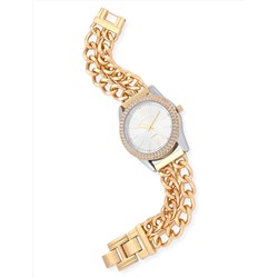 LADIES CLASSIC GOLD LINK BRACELET WATCH