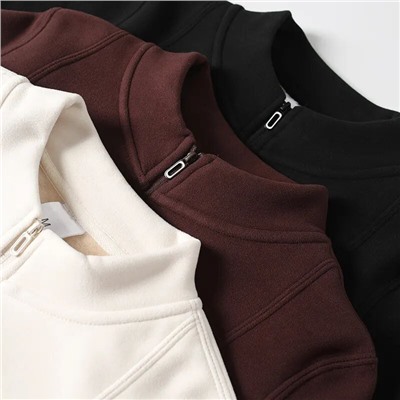 Мягкая утепленная кофта на молнии с двойным флисом в стиле  ЛУЛУЛЕМО*Н