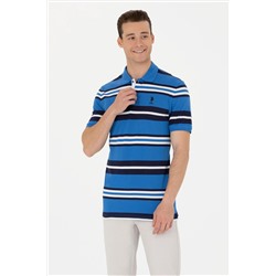 Erkek Saks Polo Yaka Tişört