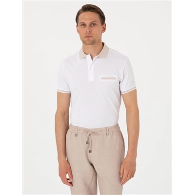 Beyaz Slim Fit Tişört