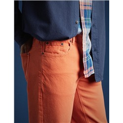 Denim Trousers, Men, Orange