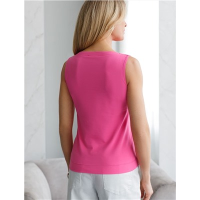 Топ из премиального хлопка с эластаном